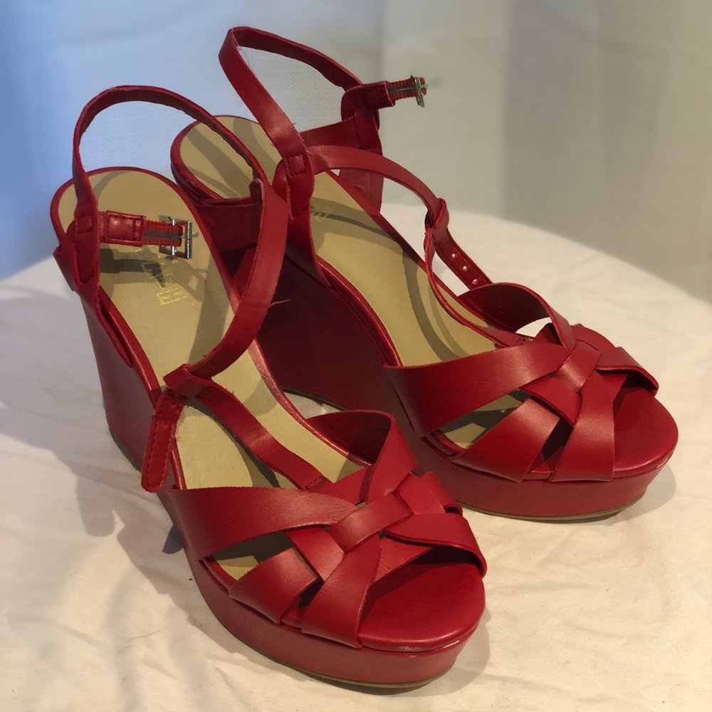 Red Wedge BRASH Heels